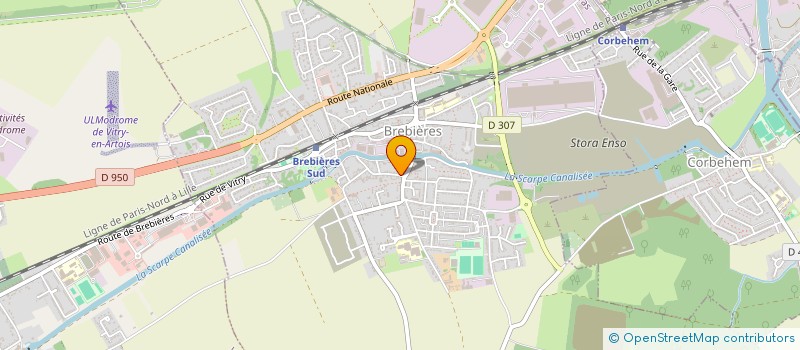 localisation de l'entreprise FASH FOOD 62  BREBIERES