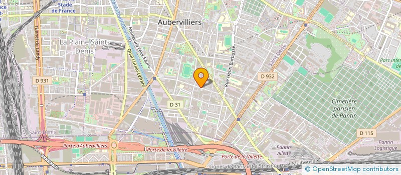 localisation de l'entreprise FASHION 25  AUBERVILLIERS