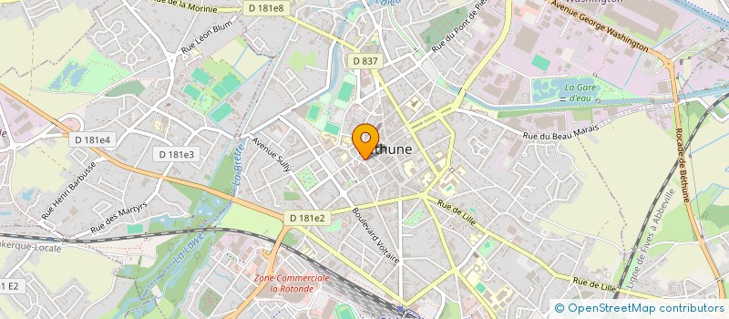 localisation de l'entreprise FASHION AND EYE  BETHUNE