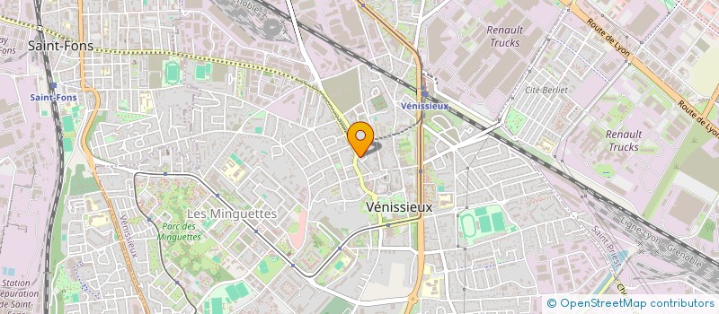 localisation de l'entreprise FASHION COIFFURE  VENISSIEUX