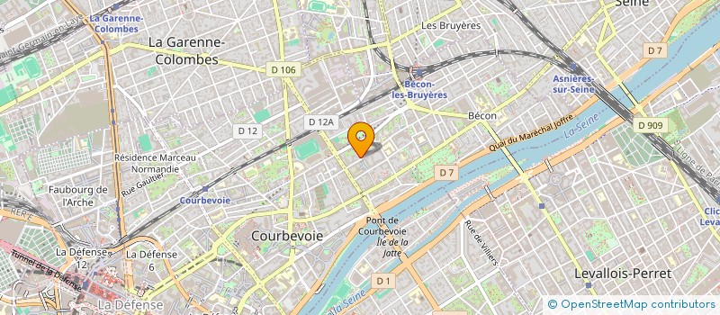 localisation de l'entreprise FASHION COUTURE  COURBEVOIE