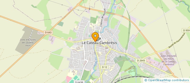 localisation de l'entreprise FASHION DOG TOILETTAGE  LE CATEAU-CAMBRESIS