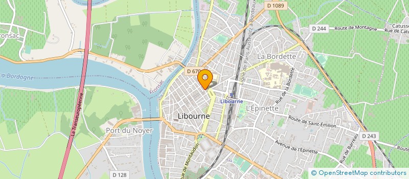 localisation de l'entreprise FASHION ECLAT à LIBOURNE