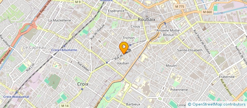 localisation de l'entreprise FASHION K'FE  ROUBAIX