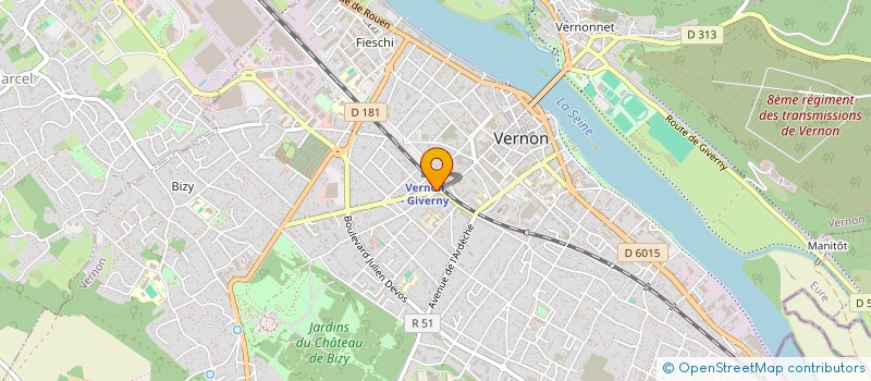 localisation de l'entreprise FASHION LOOK  VERNON