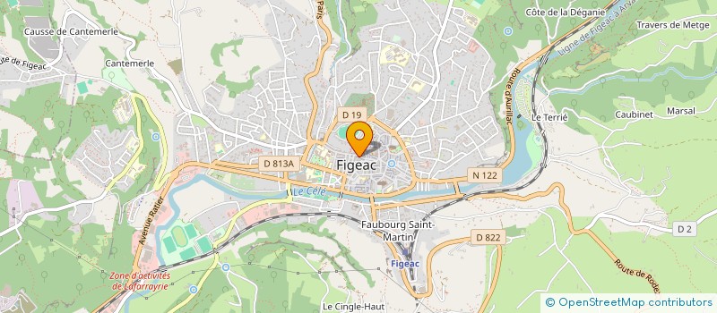 localisation de l'entreprise FASHION PEOPLE  FIGEAC