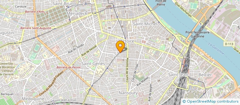 localisation de l'entreprise FASHION'SKIN à BORDEAUX