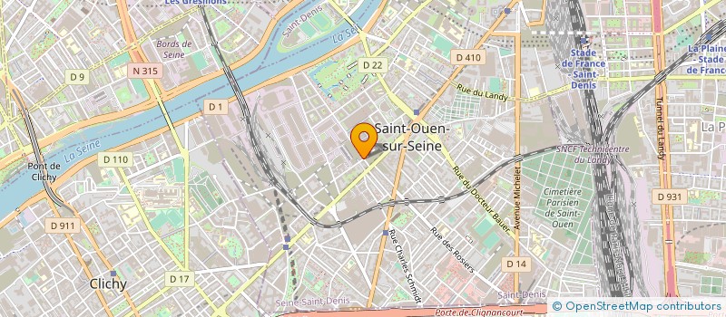 localisation de l'entreprise FASHION SYSTEM à SAINT-OUEN-SUR-SEINE