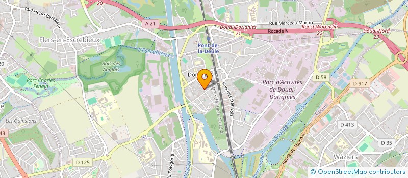 localisation de l'entreprise FASHION VAL  DOUAI