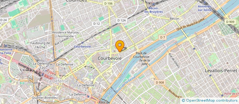 localisation de l'entreprise FASHIONISTA MAG à COURBEVOIE