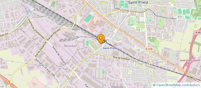 localisation de l'entreprise FASO MONDE  SAINT-PRIEST