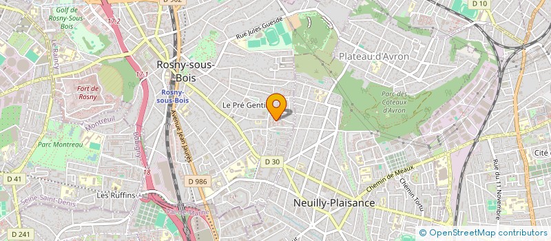 localisation de l'entreprise FASOL à ROSNY-SOUS-BOIS