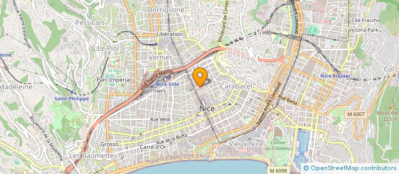 localisation de l'entreprise FASQUELLE VALLEE ASSURANCES à NICE