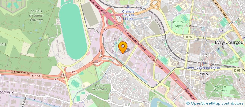 localisation de l'entreprise FASS IDF à EVRY-COURCOURONNES