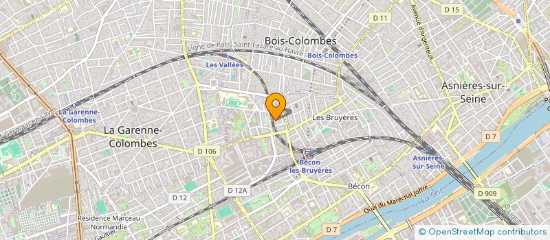 localisation de l'entreprise FASS IMMO à BOIS-COLOMBES