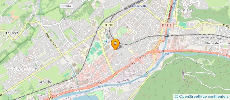 localisation de l'entreprise FAST ALBERTVILLE  ALBERTVILLE