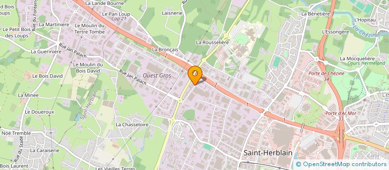 localisation de l'entreprise FAST AUTO 44 à SAINT-HERBLAIN