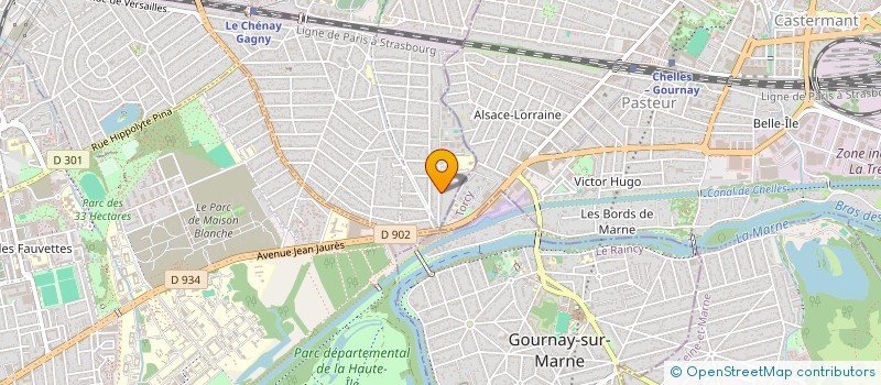 localisation de l'entreprise FAST AUTO  GAGNY