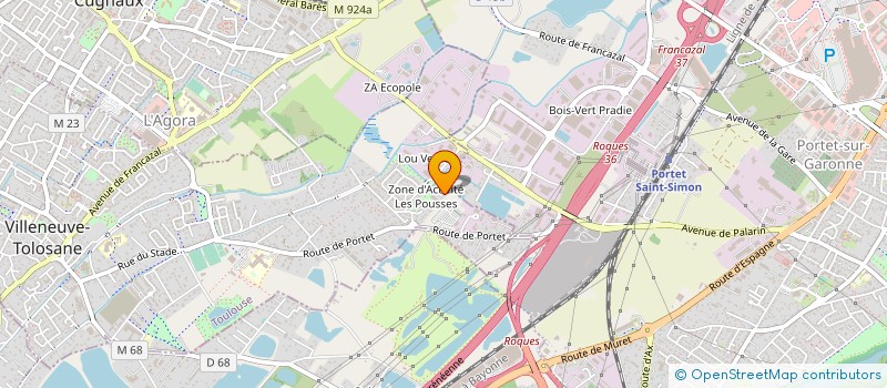 localisation de l'entreprise FAST AUTO à VILLENEUVE-TOLOSANE