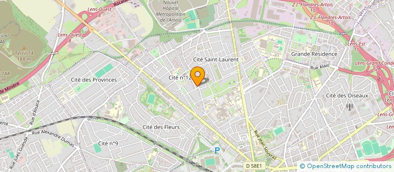 localisation de l'entreprise FAST AUTOMOBILE  LENS