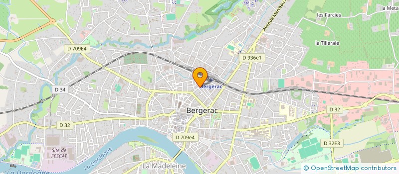 localisation de l'entreprise FAST CITY à BERGERAC