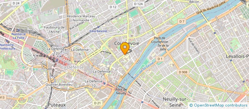 localisation de l'entreprise FAST CUSTOM à COURBEVOIE