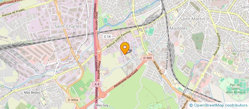 localisation de l'entreprise FAST ECHAFAUDAGE à PERPIGNAN