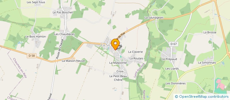 localisation de l'entreprise FAST'ELEC à CHAUMES-EN-RETZ