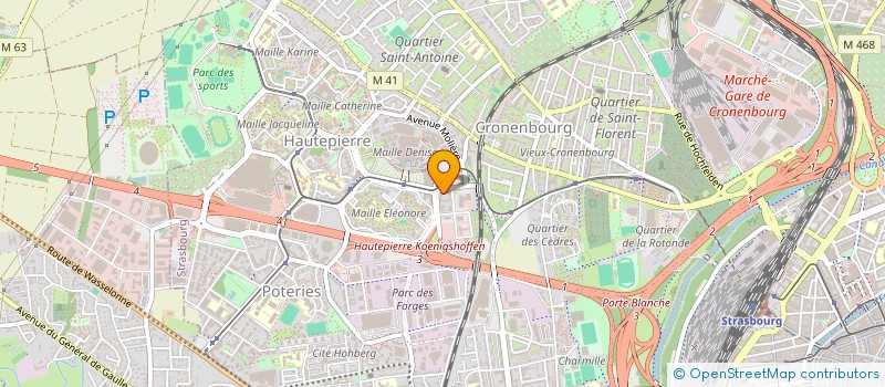 localisation de l'entreprise FAST EXPRESS DELIVERY à STRASBOURG