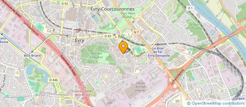 localisation de l'entreprise FAST FOOD PIZZA à EVRY-COURCOURONNES