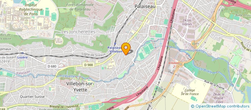 localisation de l'entreprise FAST-FOOT à PALAISEAU