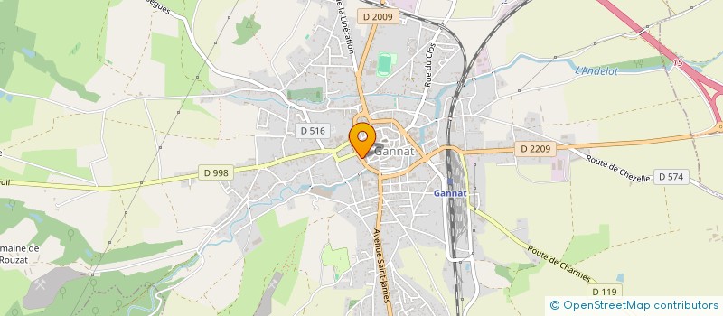 localisation de l'entreprise FAST-GOOD à GANNAT