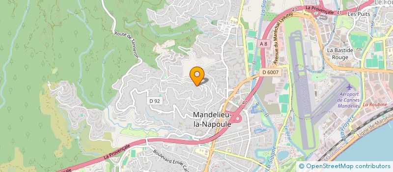 localisation de l'entreprise FAST GOODIES  MANDELIEU-LA-NAPOULE