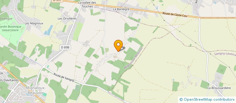 localisation de l'entreprise FAST LIFE PRODUCTION  MIGNALOUX-BEAUVOIR