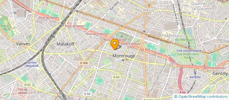 localisation de l'entreprise FAST-LOC à MONTROUGE