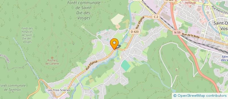 localisation de l'entreprise FAST LOCATION  SAINT-DIE-DES-VOSGES