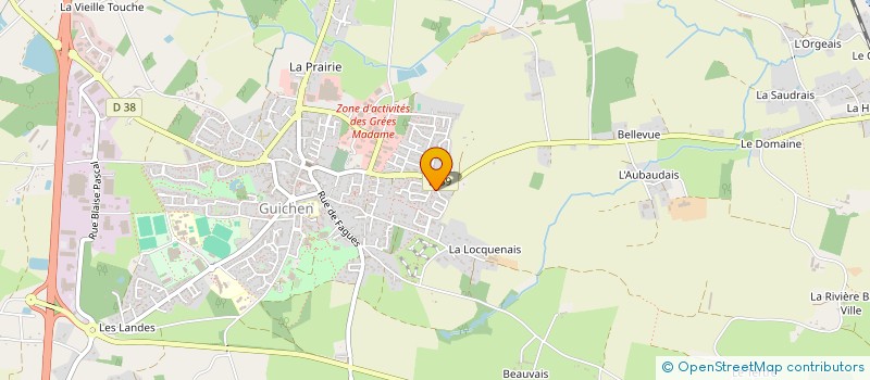 localisation de l'entreprise FAST LUXURY TAXI  GUICHEN