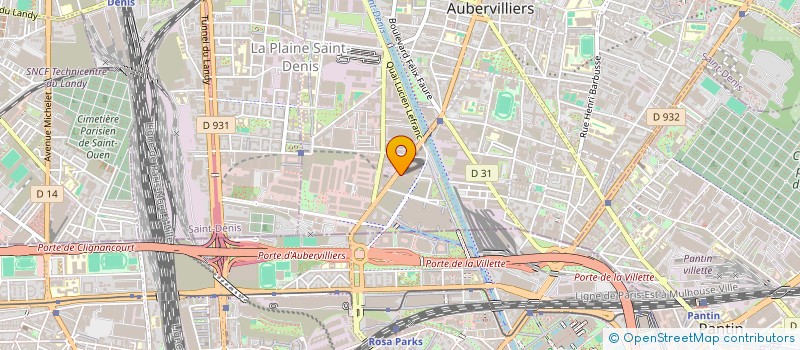 localisation de l'entreprise FAST MODE à AUBERVILLIERS