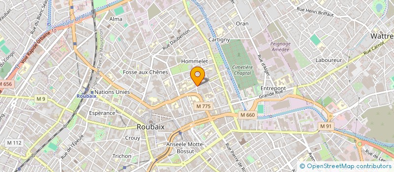 localisation de l'entreprise FAST NIGHT BURGER  ROUBAIX