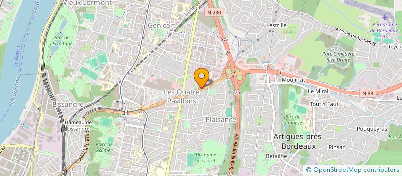 localisation de l'entreprise FAST PNEUS AUTO PLUS  LORMONT