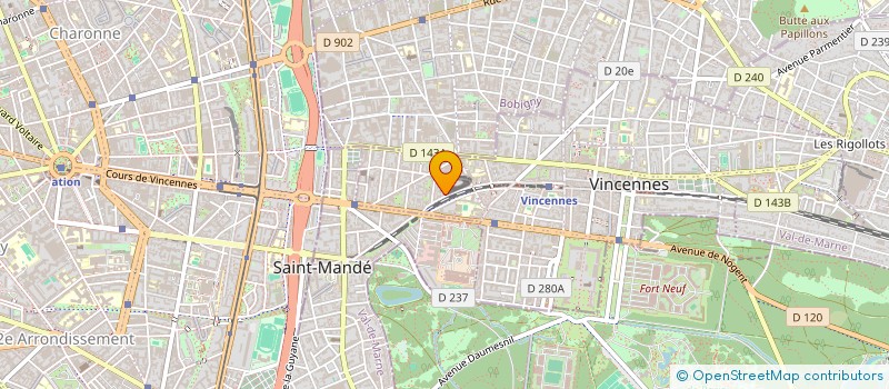 localisation de l'entreprise FAST SERVICE TRANSPORT  VINCENNES