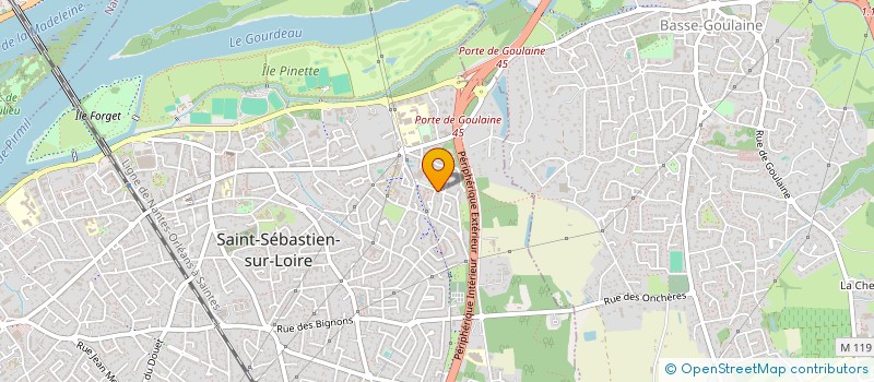 localisation de l'entreprise FAST TAXI  SAINT-SEBASTIEN-SUR-LOIRE