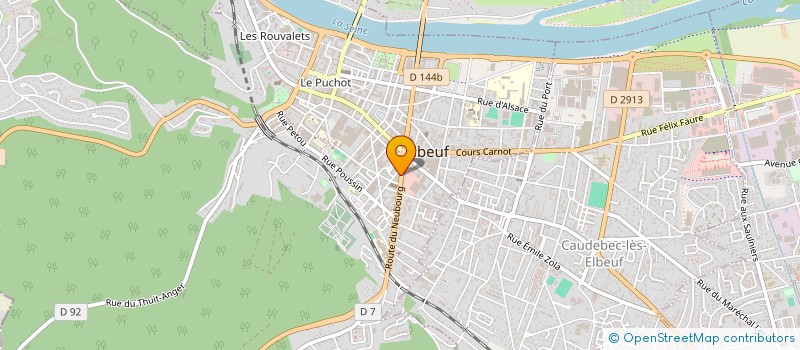 localisation de l'entreprise FAST-THAI76 à ELBEUF