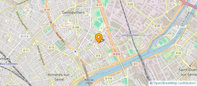 localisation de l'entreprise FAST TRANSPORT à GENNEVILLIERS