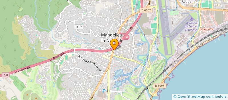 localisation de l'entreprise FAST UP ACADEMY  MANDELIEU-LA-NAPOULE