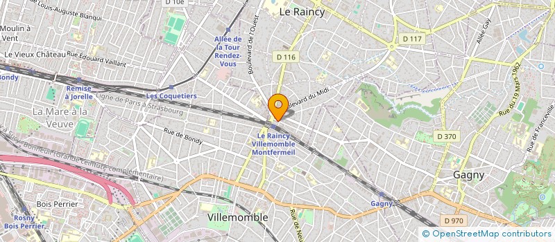 localisation de l'entreprise FAST UP DEPANNAGE à LE RAINCY