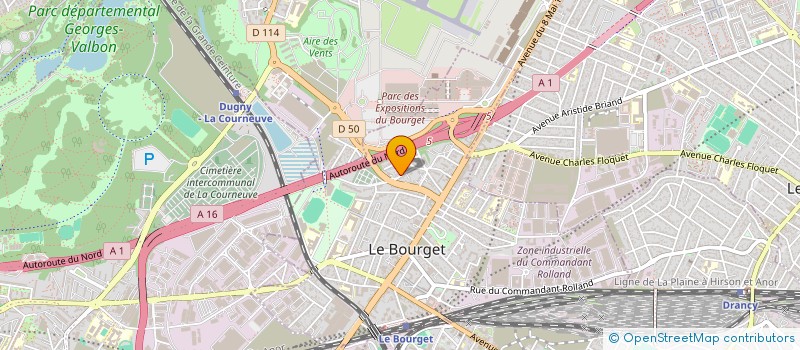 localisation de l'entreprise FASTANDCOLIS à LE BOURGET