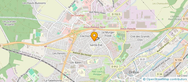 localisation de l'entreprise FASTCARS à DREUX