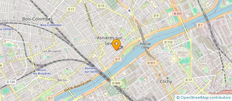localisation de l'entreprise FASTE à ASNIERES-SUR-SEINE
