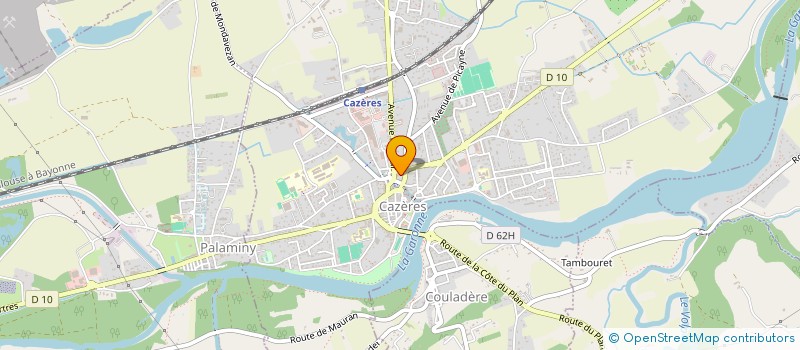 localisation de l'entreprise FASTE  CAZERES